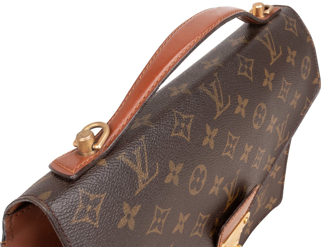 Louis Vuitton Louis Vuitton Monogram Canvas Monceau Handbag Bruin