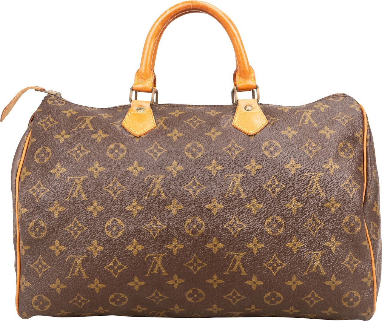 Louis Vuitton Louis Vuitton Monogram Canvas Speedy 35 Handbag Bruin