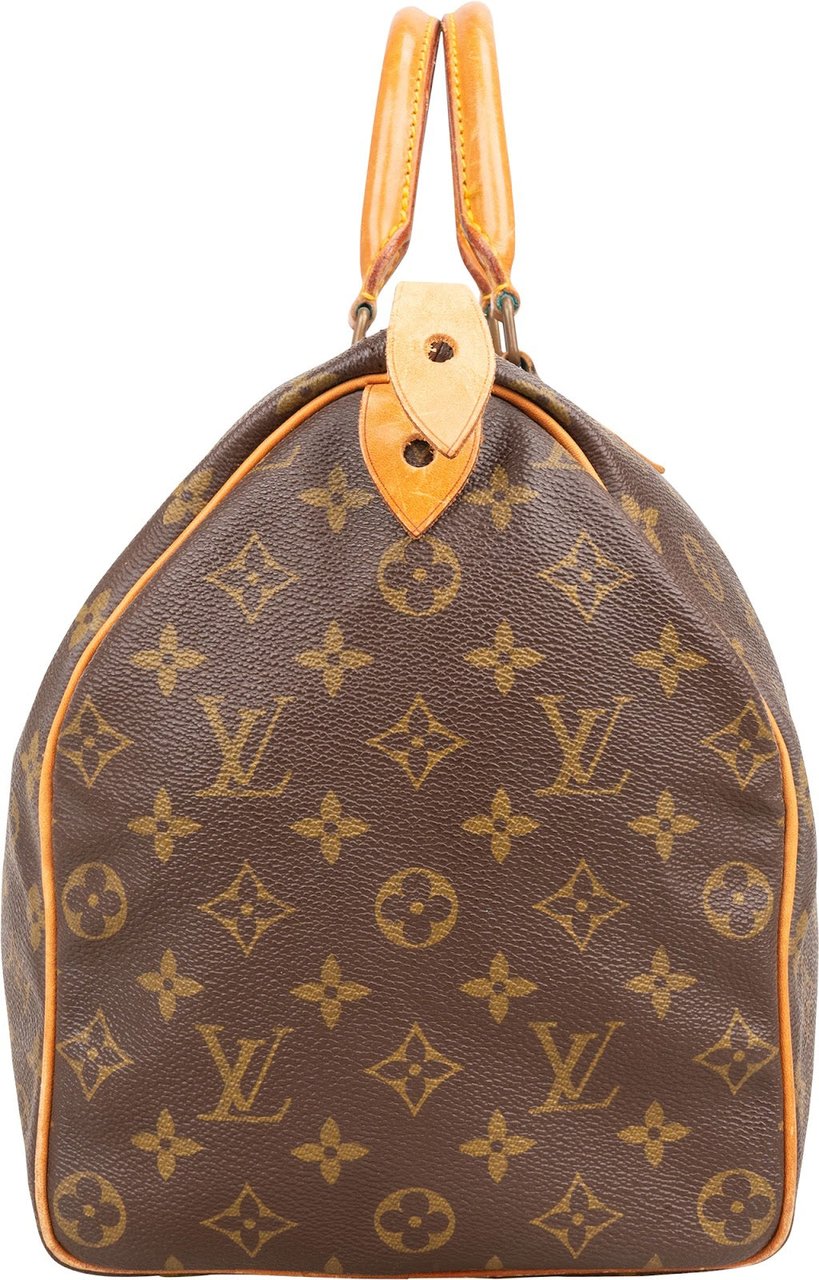 Louis Vuitton Louis Vuitton Monogram Canvas Speedy 35 Handbag Bruin