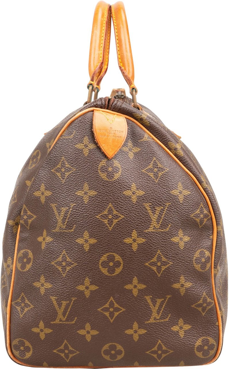 Louis Vuitton Louis Vuitton Monogram Canvas Speedy 35 Handbag Bruin