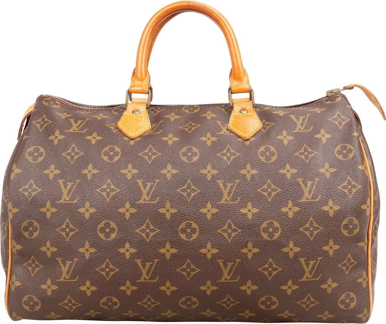 Louis Vuitton Louis Vuitton Monogram Canvas Speedy 35 Handbag Bruin