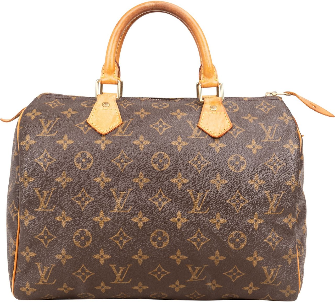 Louis Vuitton Louis Vuitton Monogram Canvas Speedy 30 Handbag Bruin