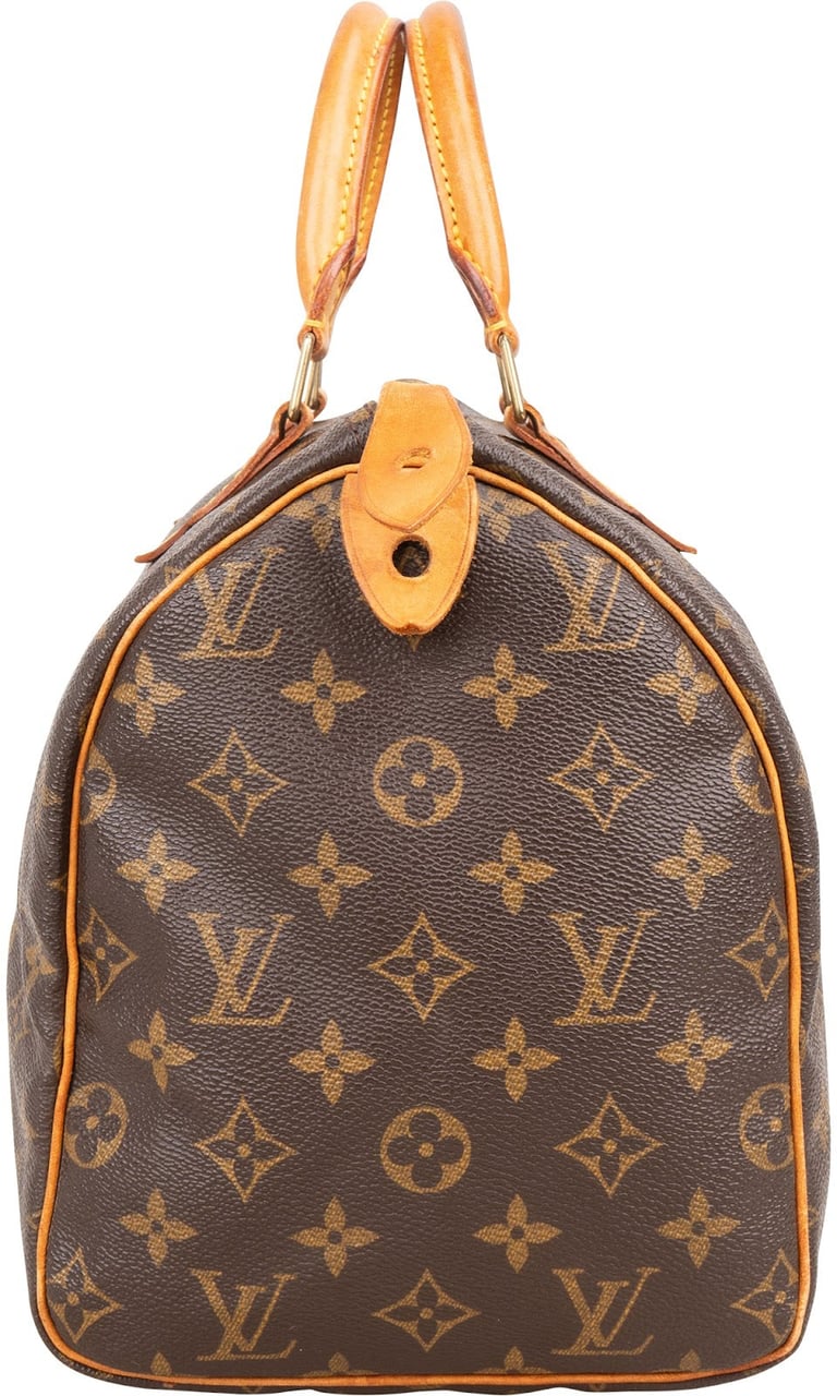 Louis Vuitton Louis Vuitton Monogram Canvas Speedy 30 Handbag Bruin