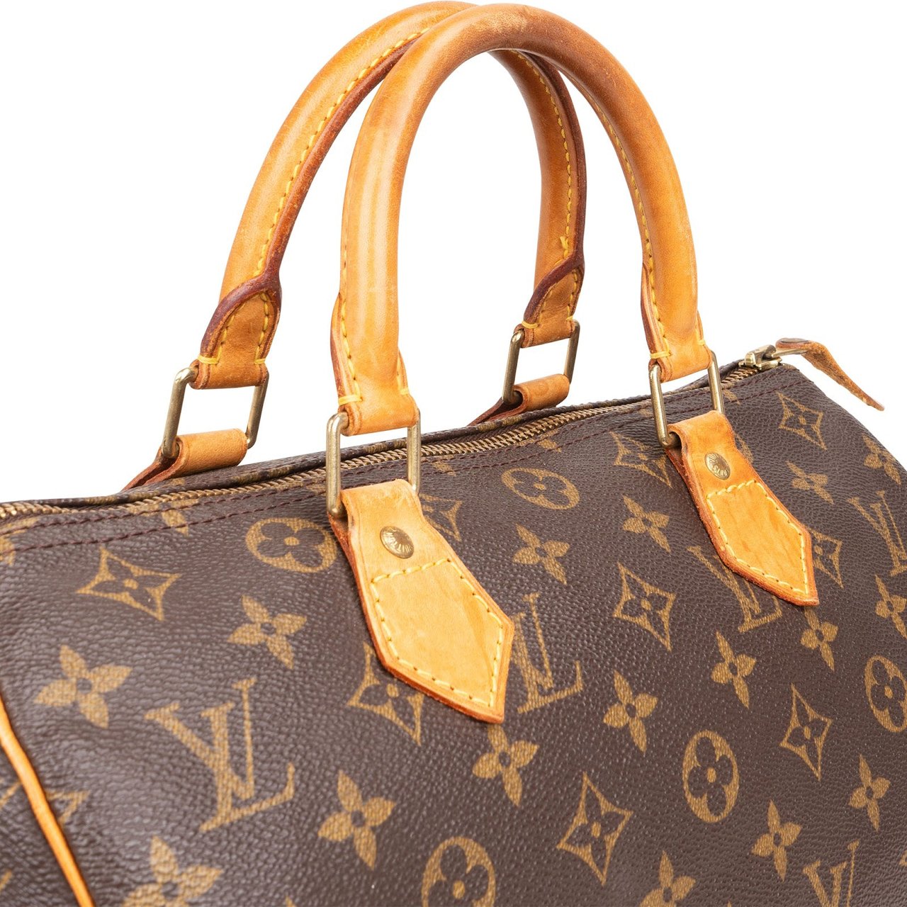 Louis Vuitton Louis Vuitton Monogram Canvas Speedy 30 Handbag Bruin