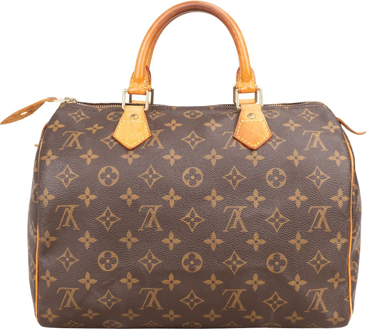 Louis Vuitton Louis Vuitton Monogram Canvas Speedy 30 Handbag Bruin