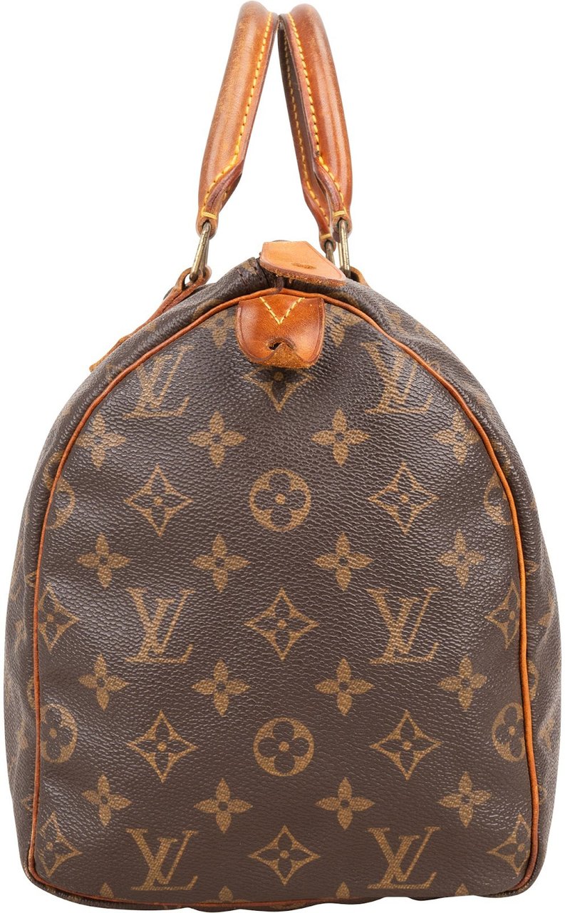 Louis Vuitton Louis Vuitton Monogram Canvas Speedy 30 Handbag Bruin