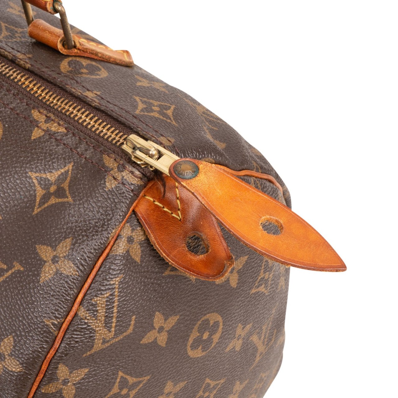 Louis Vuitton Louis Vuitton Monogram Canvas Speedy 30 Handbag Bruin