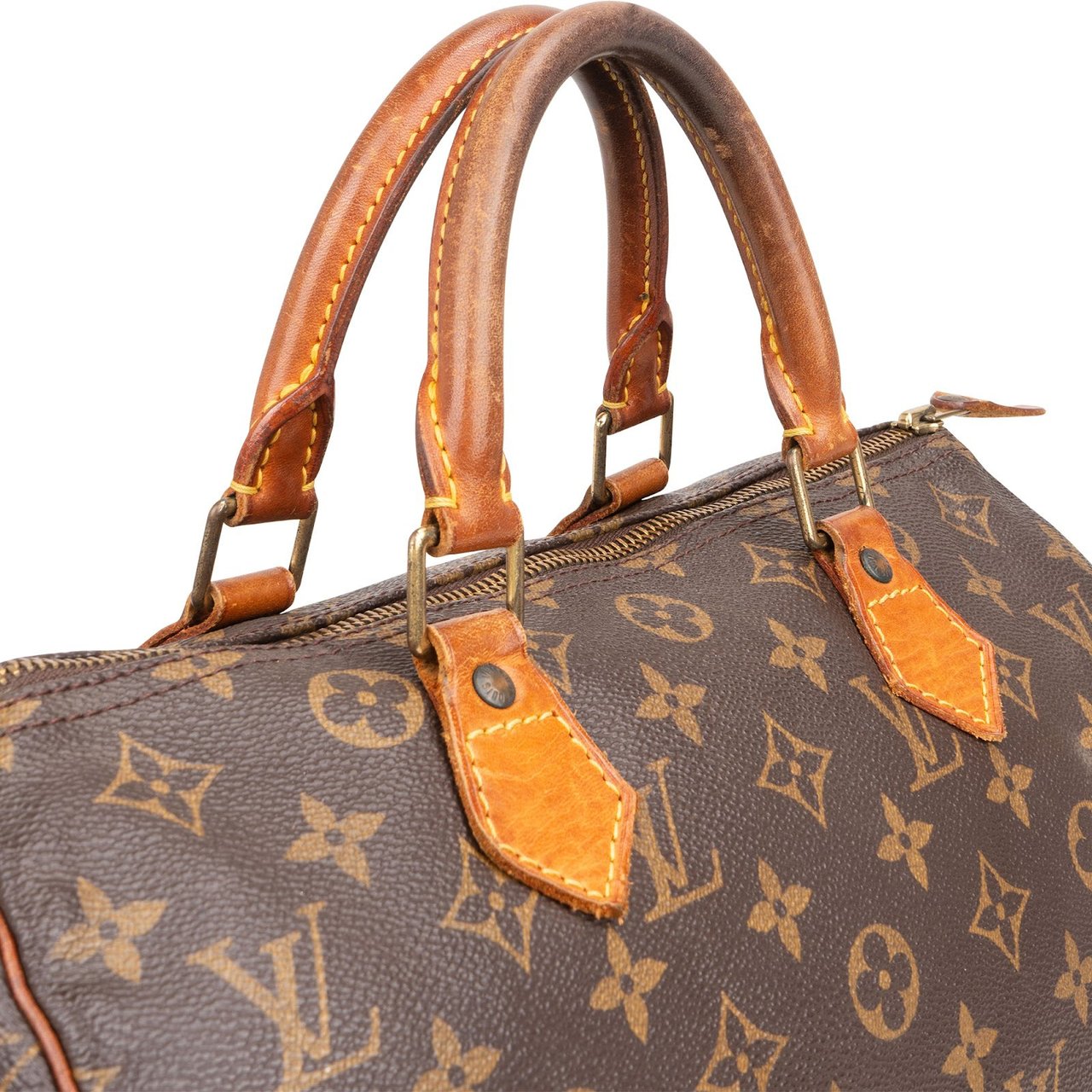 Louis Vuitton Louis Vuitton Monogram Canvas Speedy 30 Handbag Bruin