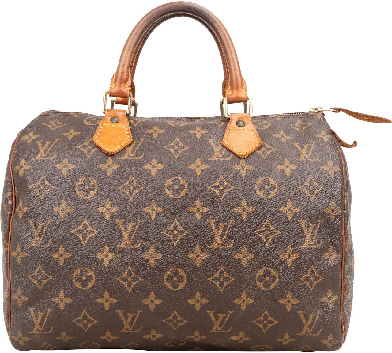 Louis Vuitton Louis Vuitton Monogram Canvas Speedy 30 Handbag Bruin
