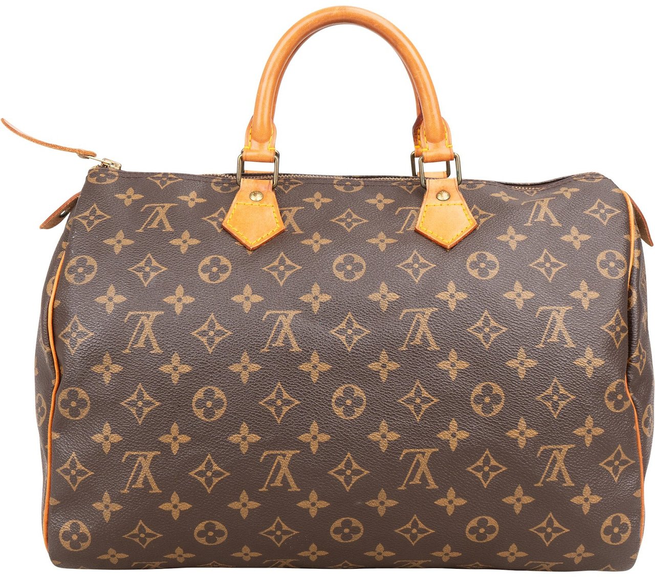 Louis Vuitton Louis Vuitton Monogram Canvas Speedy 35 Handbag Bruin