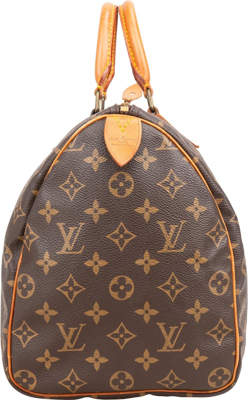 Louis Vuitton Louis Vuitton Monogram Canvas Speedy 35 Handbag Bruin