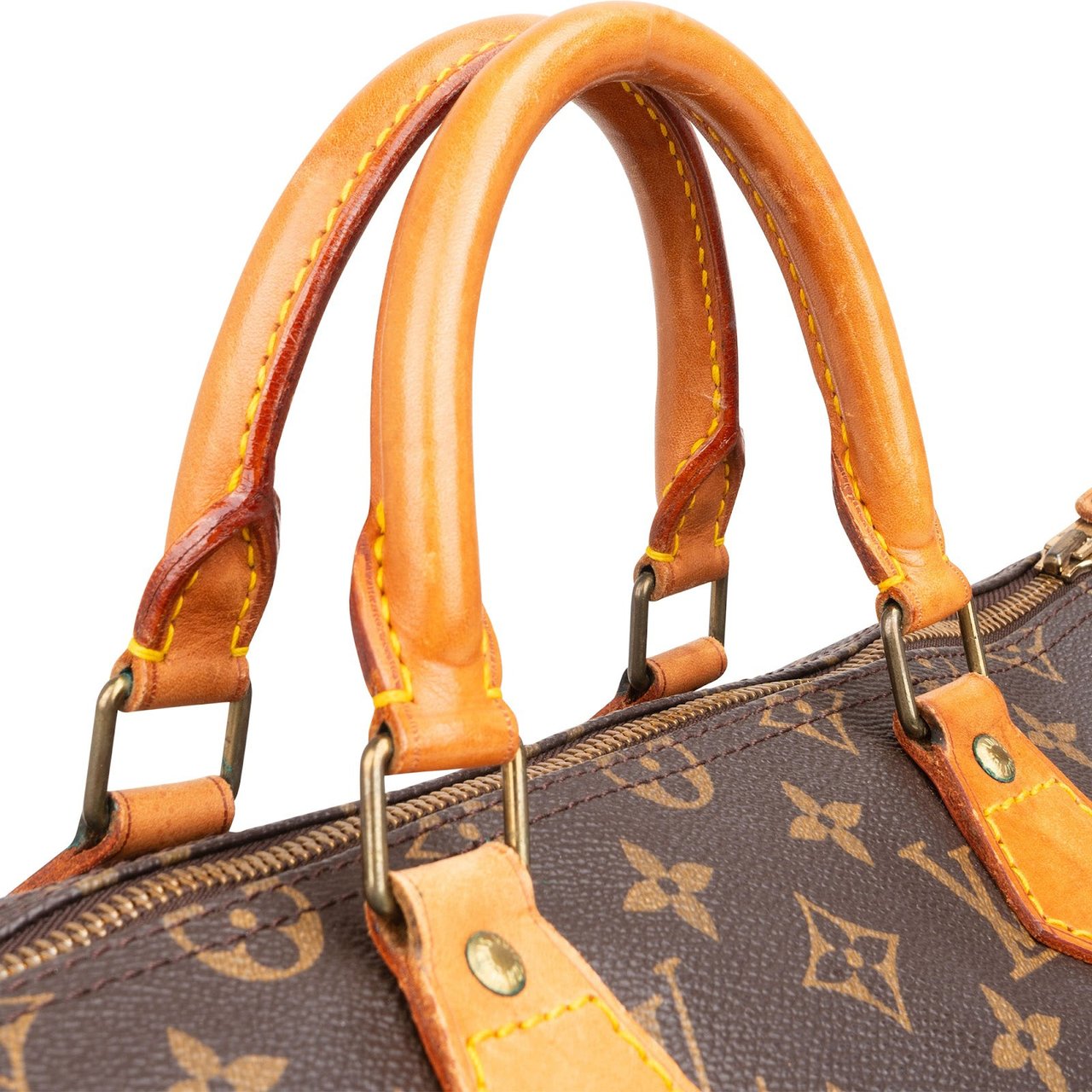 Louis Vuitton Louis Vuitton Monogram Canvas Speedy 35 Handbag Bruin