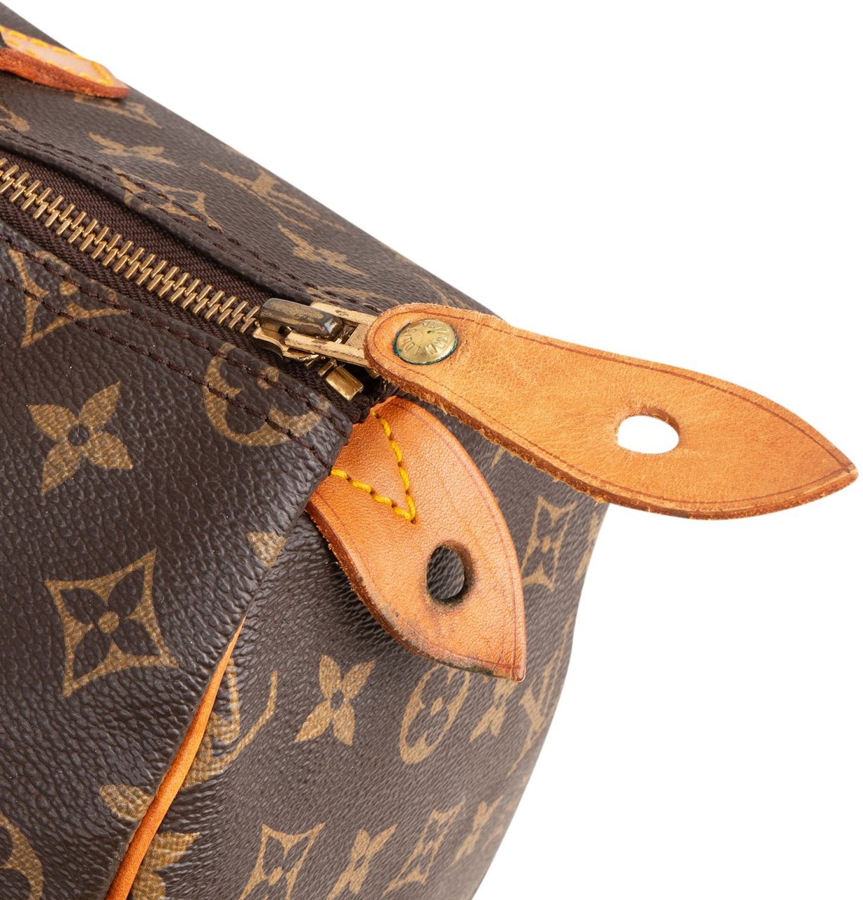 Louis Vuitton Louis Vuitton Monogram Canvas Speedy 35 Handbag Bruin