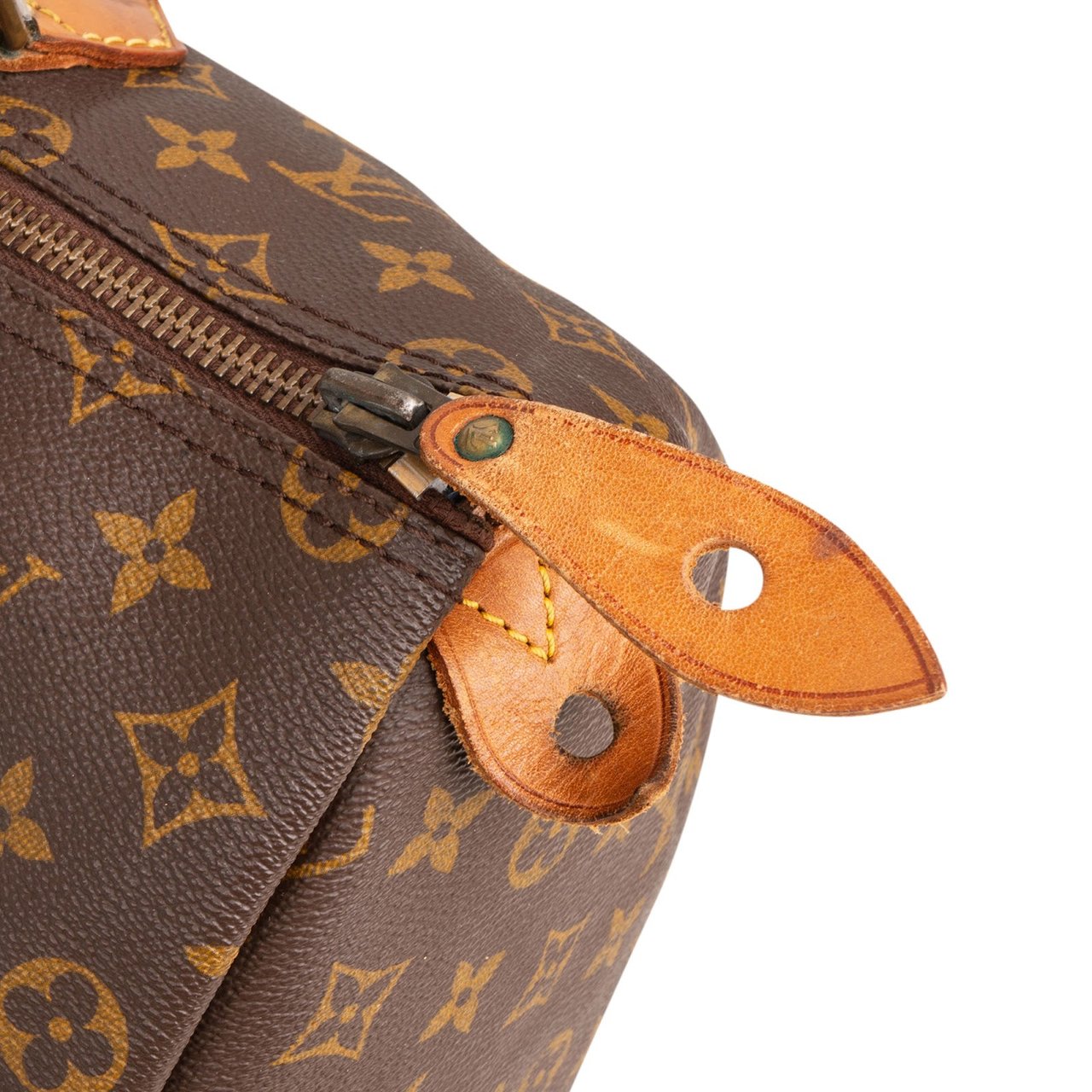 Louis Vuitton Louis Vuitton Monogram Canvas Speedy 35 Handbag Bruin