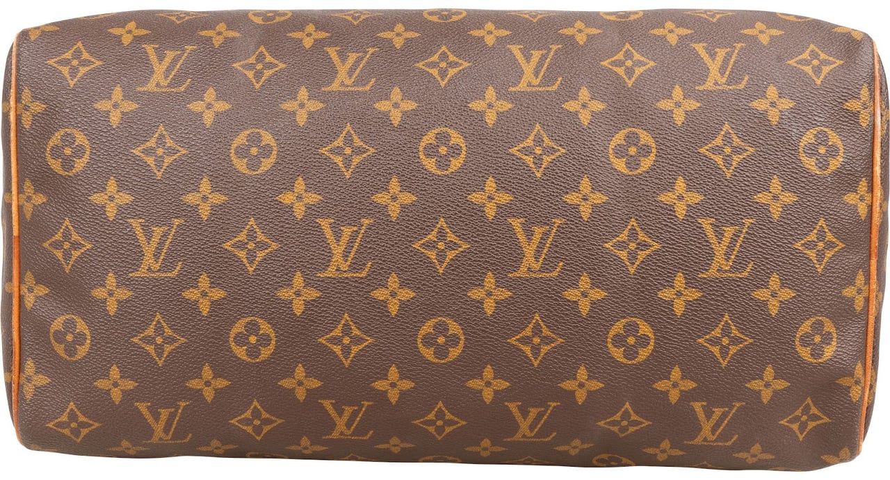 Louis Vuitton Louis Vuitton Monogram Canvas Speedy 35 Handbag Bruin