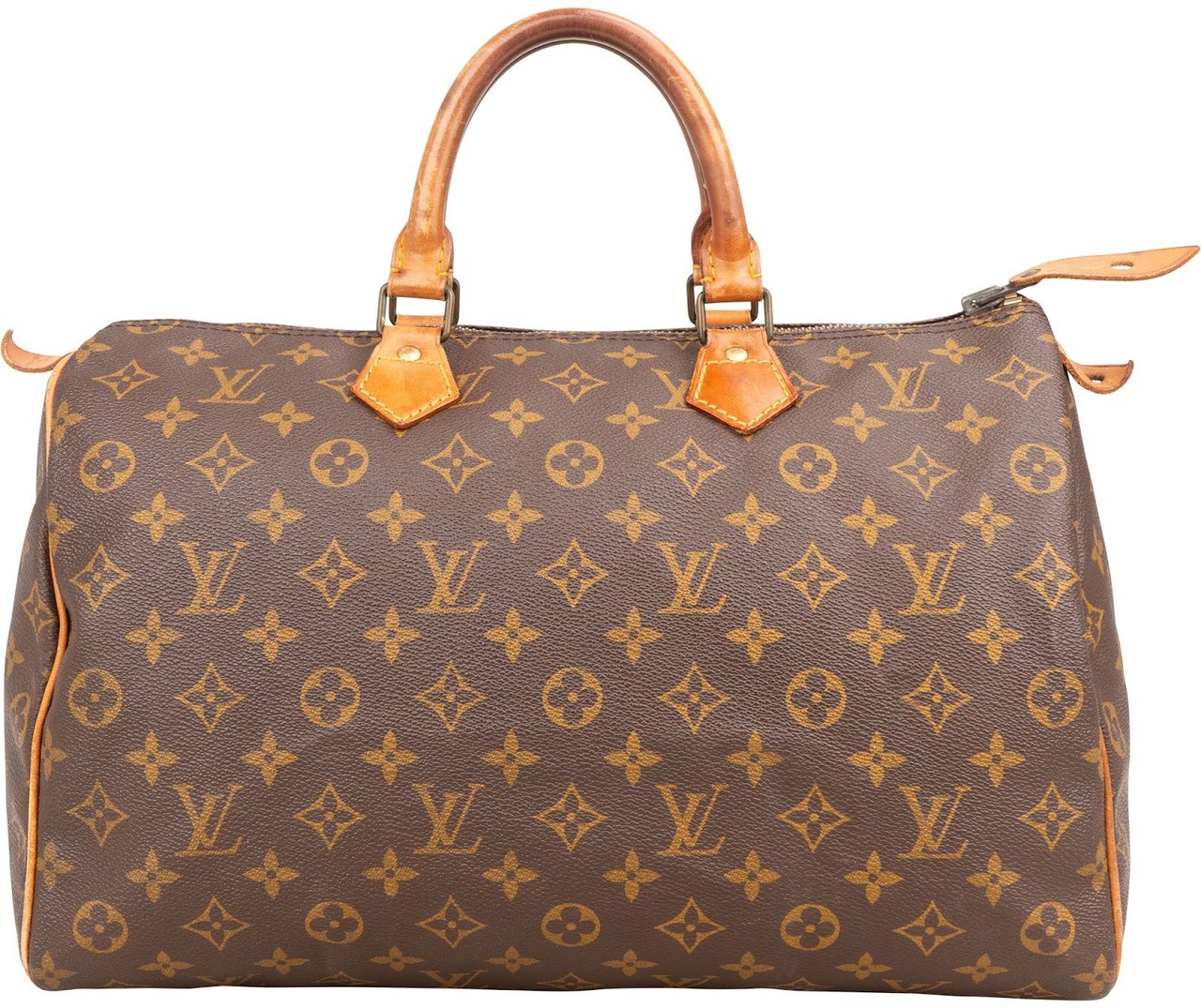 Louis Vuitton Louis Vuitton Monogram Canvas Speedy 35 Handbag Bruin