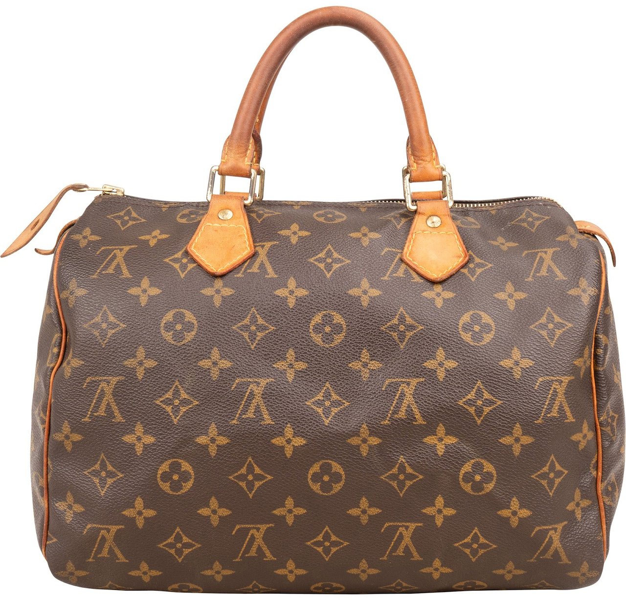 Louis Vuitton Louis Vuitton Monogram Canvas Speedy 30 Handbag Bruin