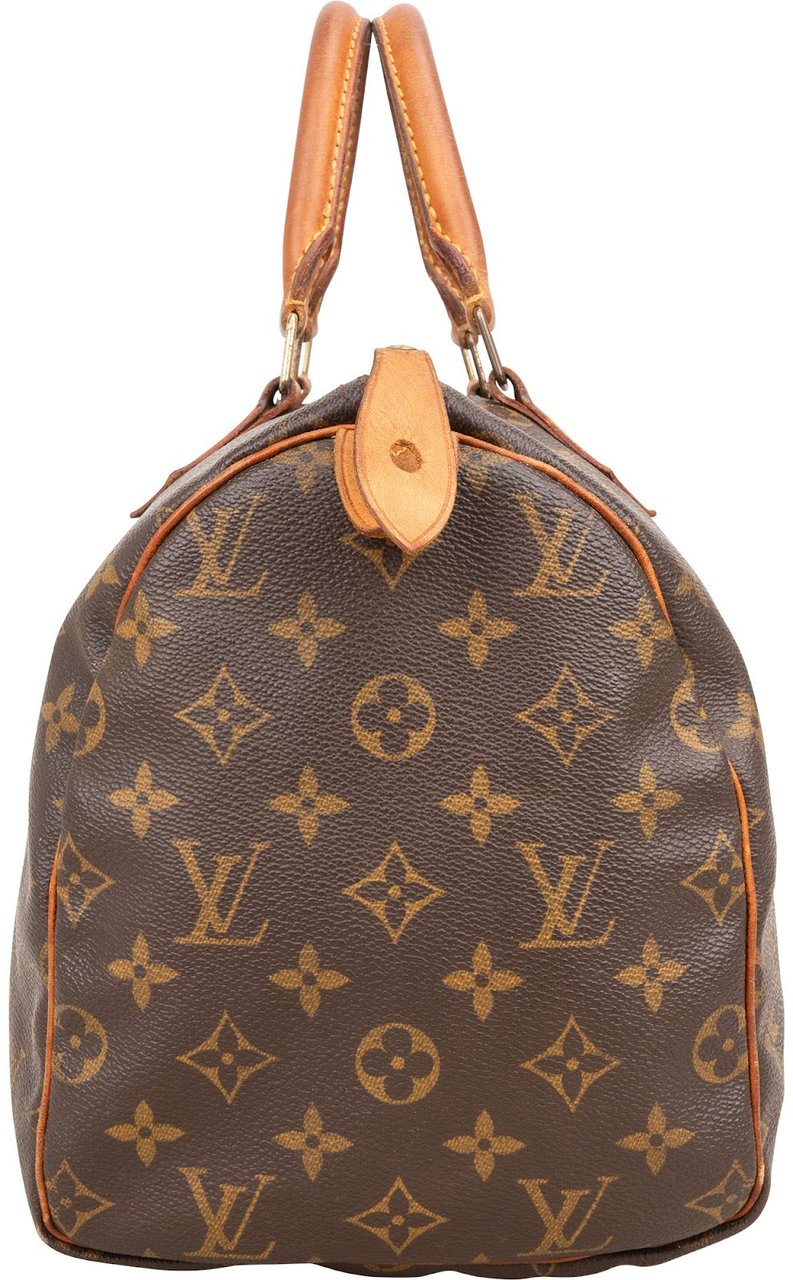 Louis Vuitton Louis Vuitton Monogram Canvas Speedy 30 Handbag Bruin