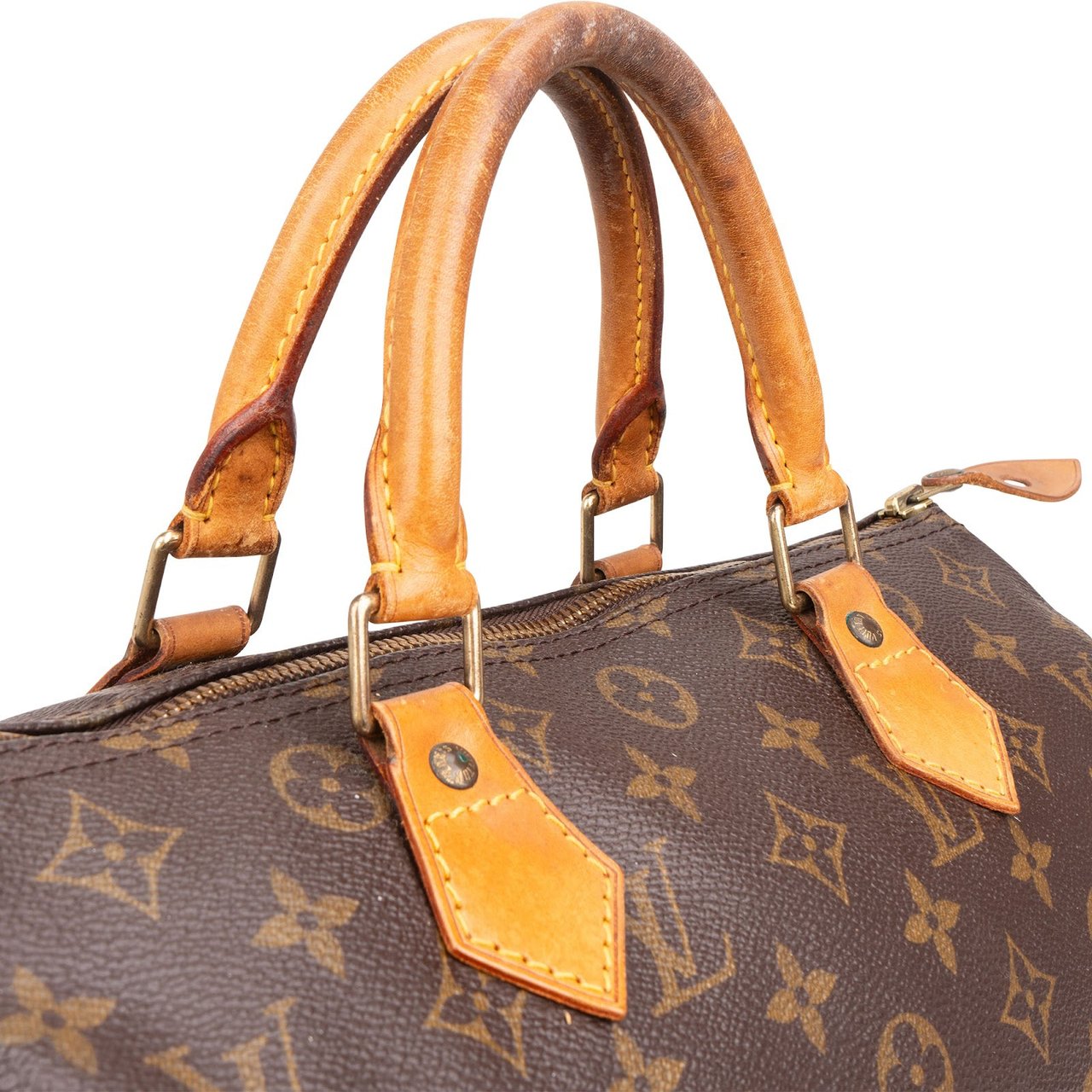 Louis Vuitton Louis Vuitton Monogram Canvas Speedy 30 Handbag Bruin