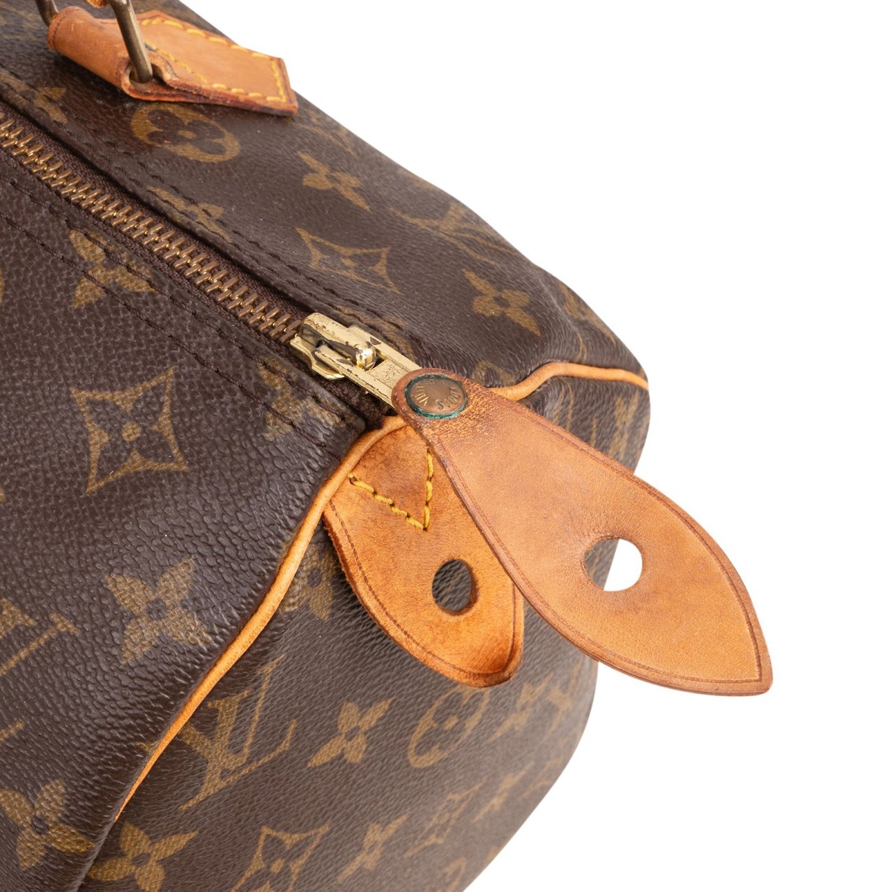 Louis Vuitton Louis Vuitton Monogram Canvas Speedy 30 Handbag Bruin