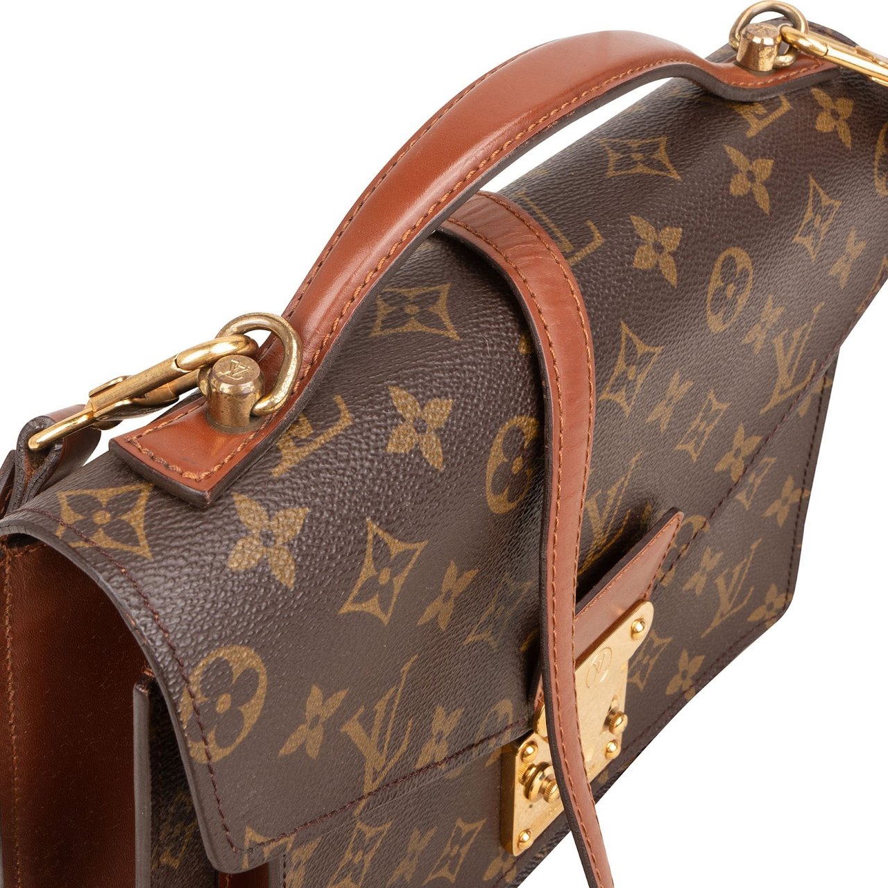 Louis Vuitton Monogram Canvas Monceau Handbag Bruin