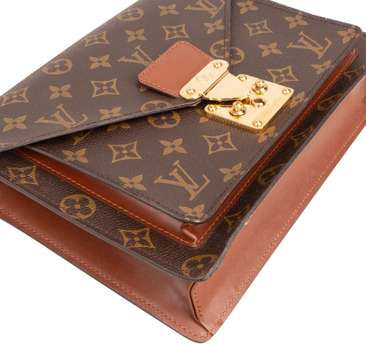 Louis Vuitton Monogram Canvas Monceau Handbag Bruin
