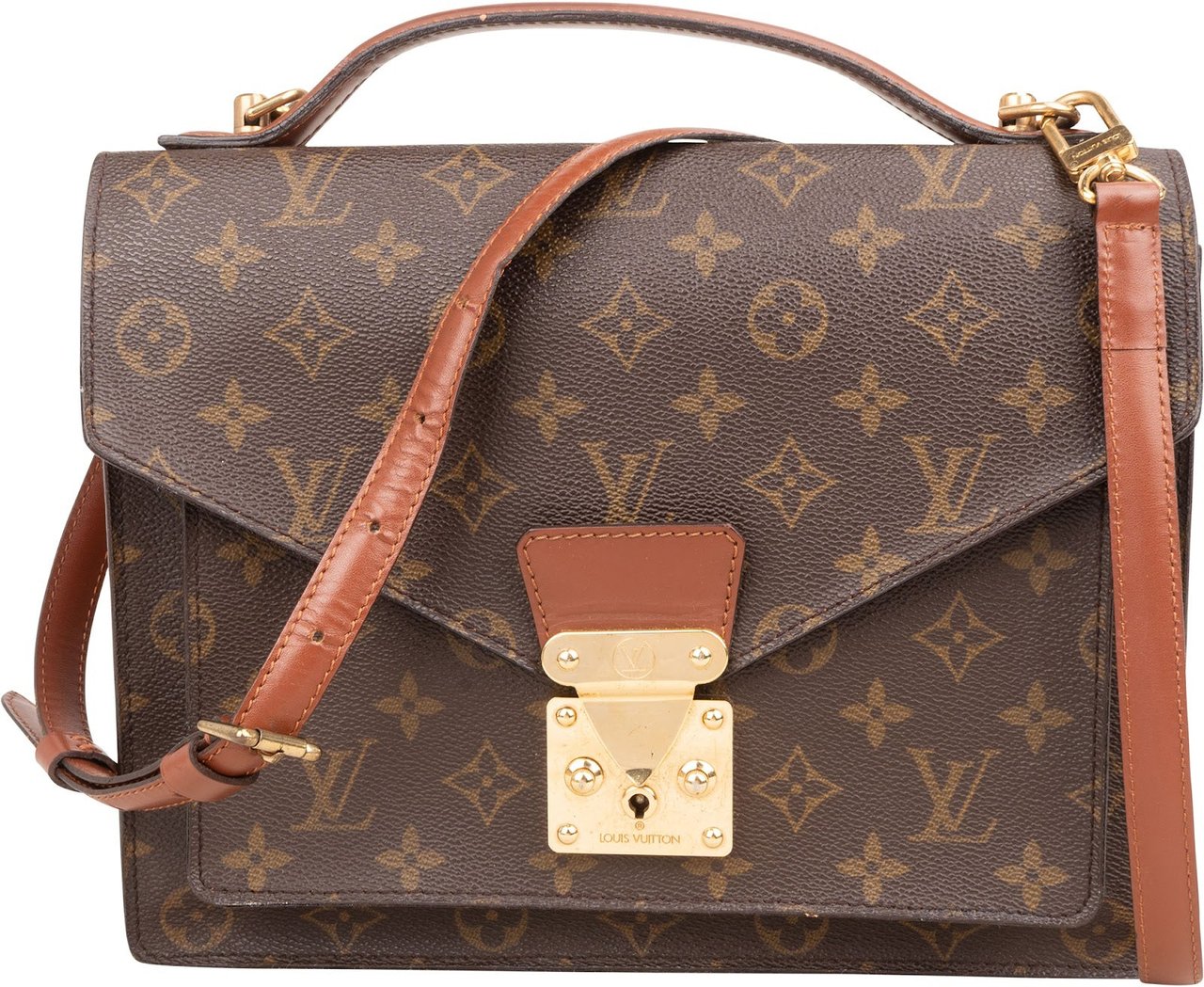 Louis Vuitton Louis Vuitton Monogram Canvas Monceau Handbag Bruin
