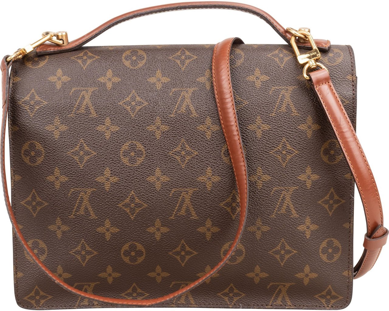 Louis Vuitton Louis Vuitton Monogram Canvas Monceau Handbag Bruin