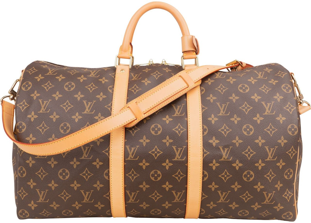 Louis Vuitton Louis Vuitton Monogram Canvas Keepall 50 Bandoulière Travel Bag Bruin