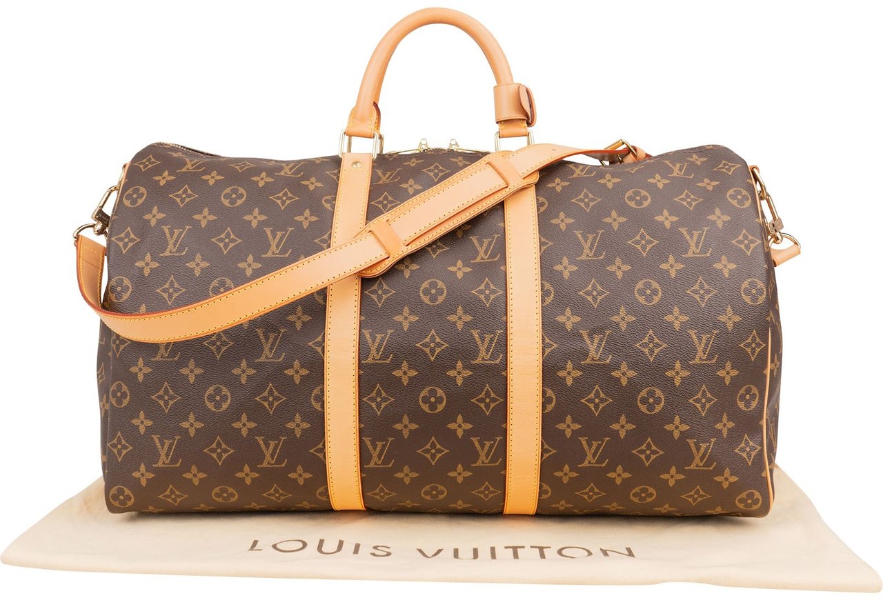 Louis Vuitton Louis Vuitton Monogram Canvas Keepall 50 Bandoulière Travel Bag Bruin