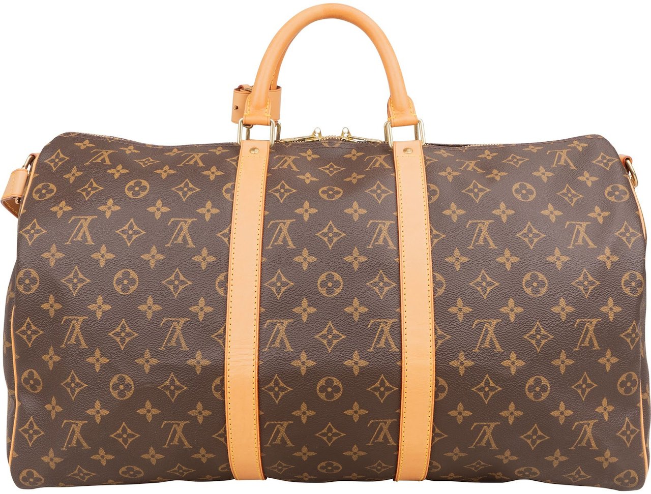 Louis Vuitton Louis Vuitton Monogram Canvas Keepall 50 Bandoulière Travel Bag Bruin