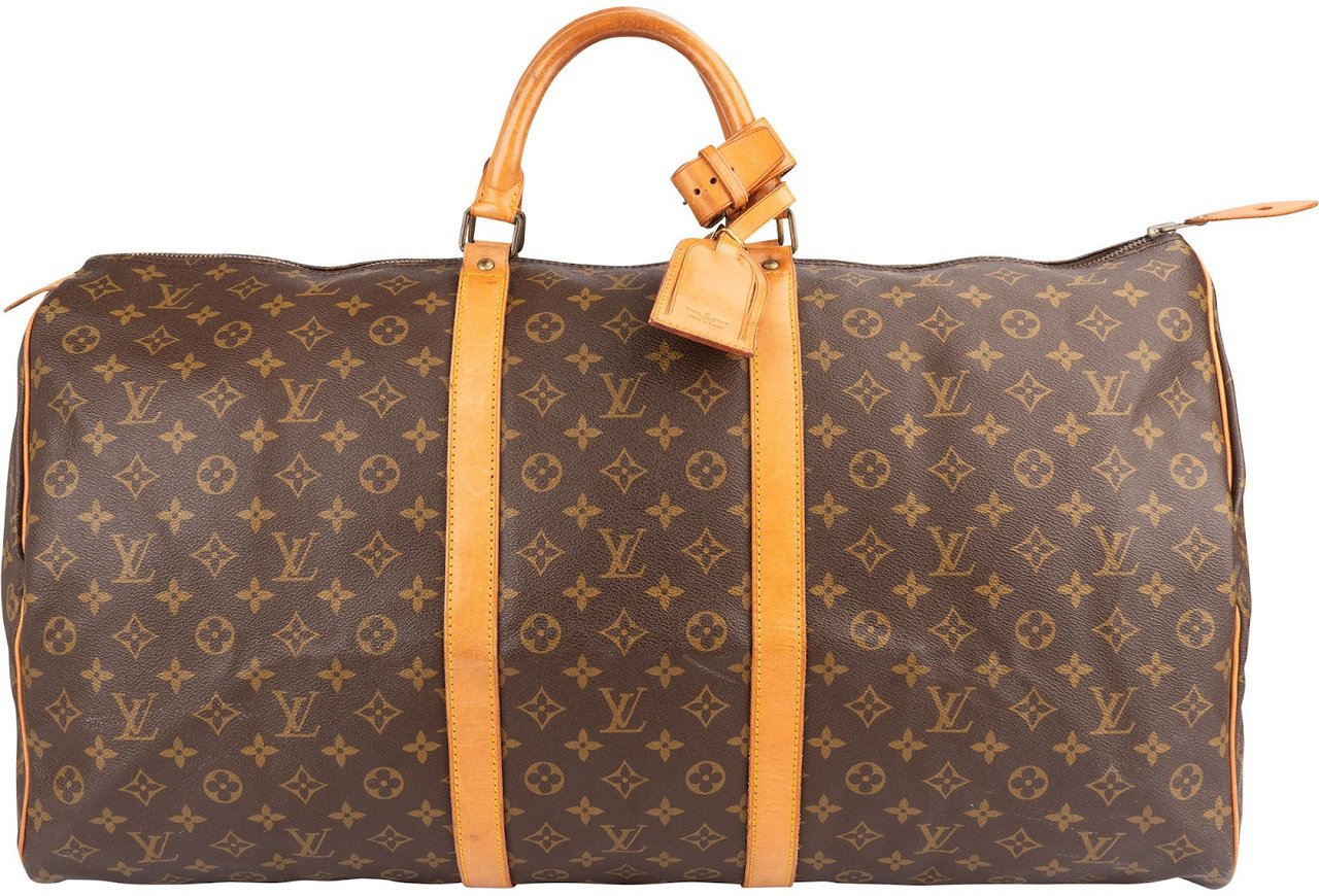 Louis Vuitton Louis Vuitton Monogram Canvas Keepall 60 Travel Bag Bruin
