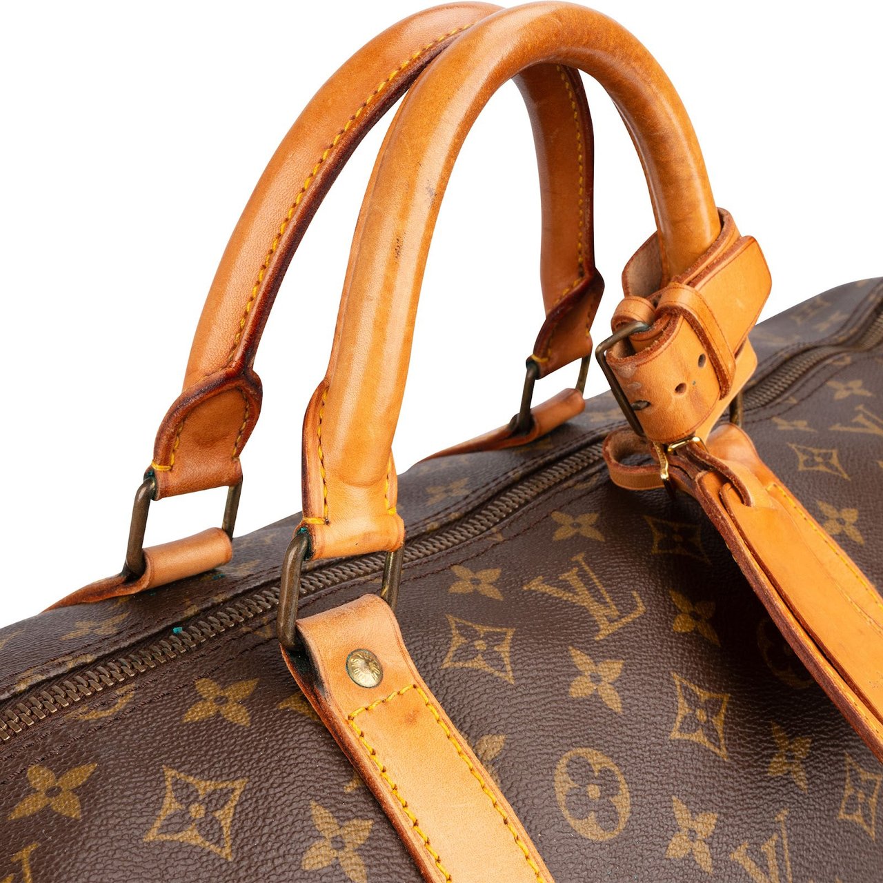 Louis Vuitton Louis Vuitton Monogram Canvas Keepall 60 Travel Bag Bruin