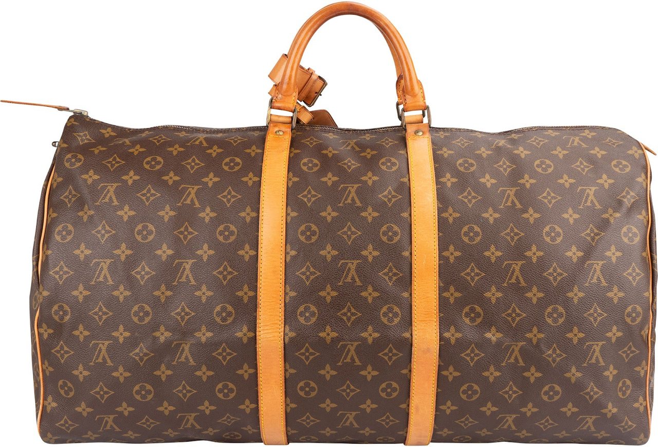 Louis Vuitton Louis Vuitton Monogram Canvas Keepall 60 Travel Bag Bruin