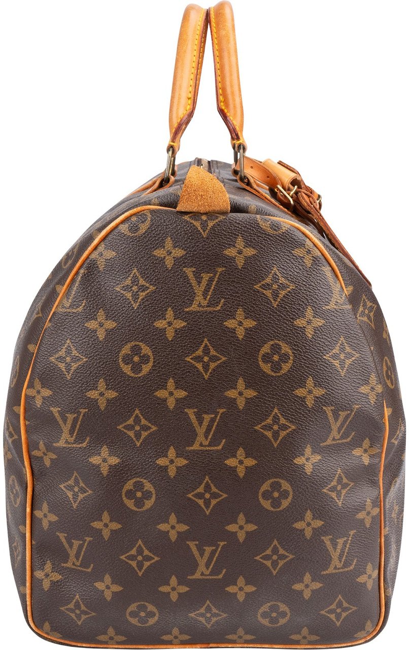 Louis Vuitton Louis Vuitton Monogram Canvas Keepall 50 Travel Bag Bruin