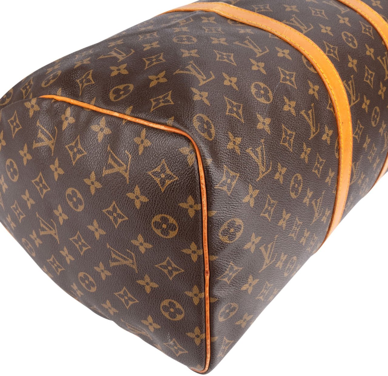 Louis Vuitton Louis Vuitton Monogram Canvas Keepall 50 Travel Bag Bruin