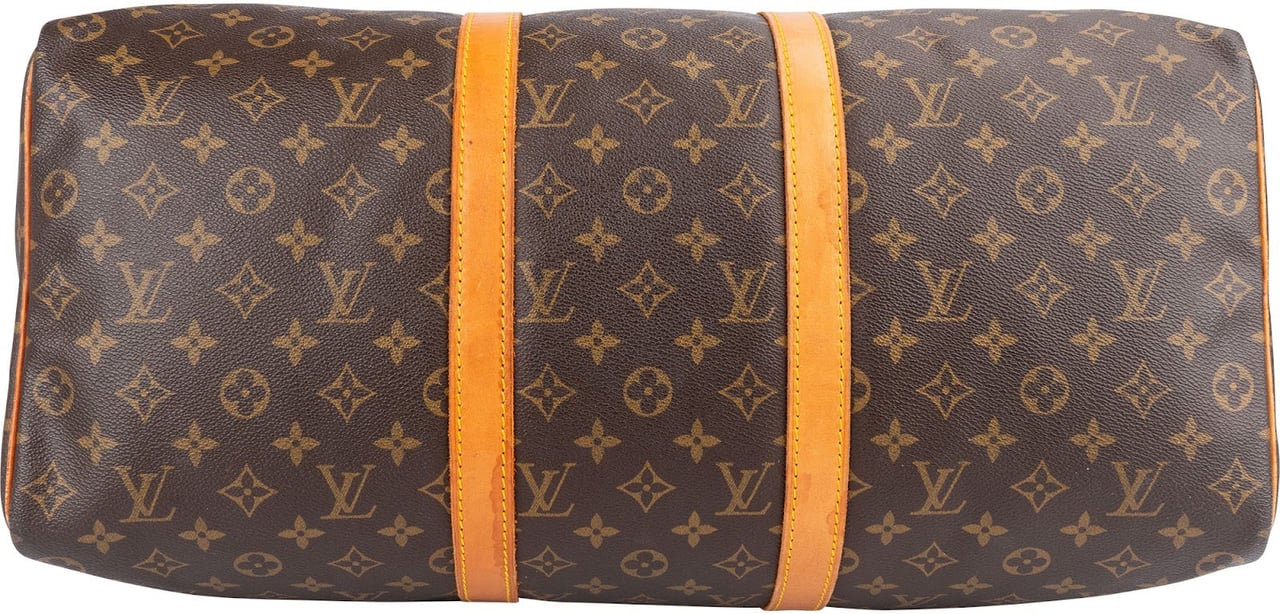 Louis Vuitton Louis Vuitton Monogram Canvas Keepall 50 Travel Bag Bruin