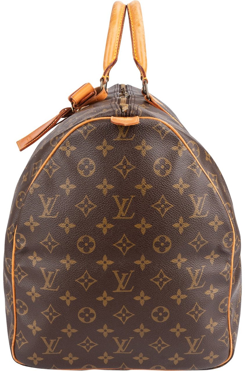 Louis Vuitton Louis Vuitton Monogram Canvas Keepall 55 Travel Bag Bruin