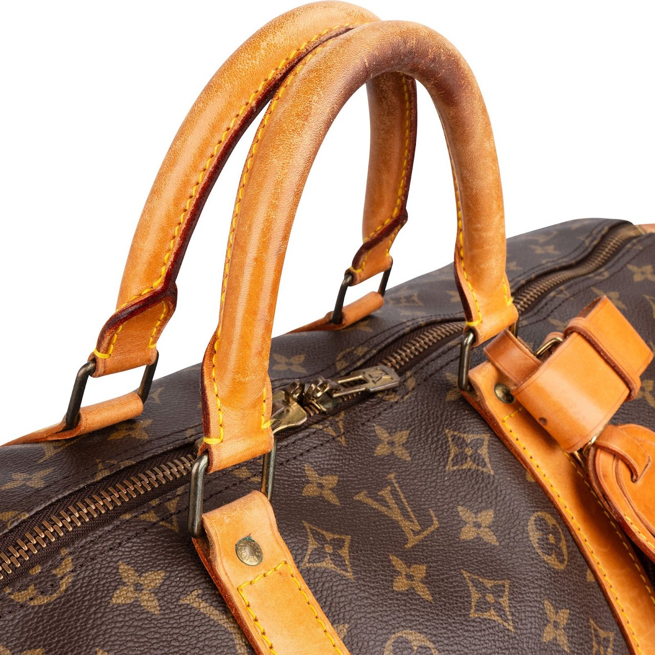 Louis Vuitton Louis Vuitton Monogram Canvas Keepall 55 Travel Bag Bruin