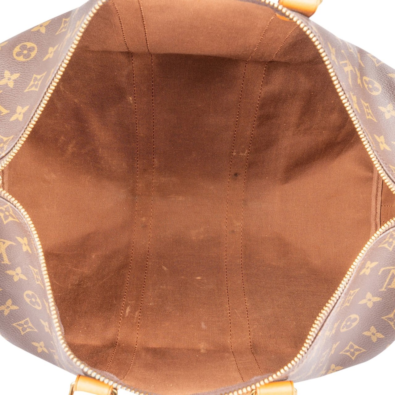 Louis Vuitton Monogram Canvas Keepall 45 Bandoulière Travel Bag Bruin