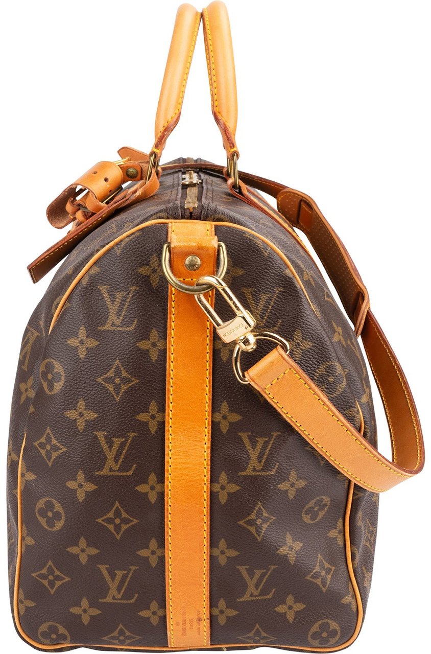Louis Vuitton Monogram Canvas Keepall 45 Bandoulière Travel Bag Bruin