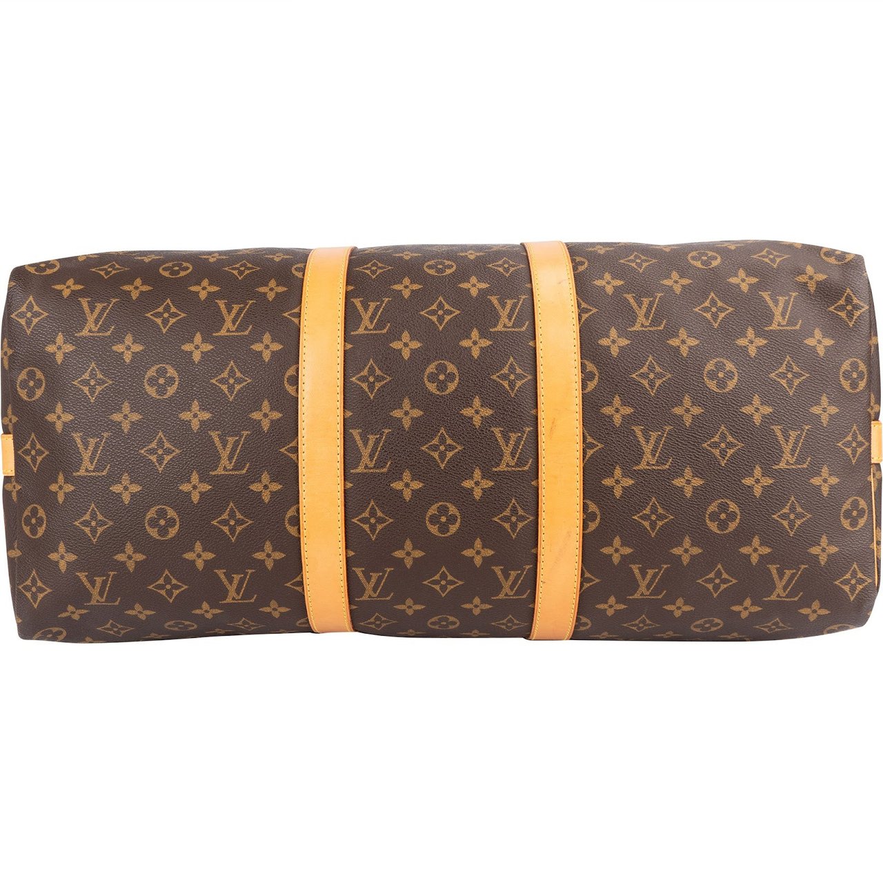 Louis Vuitton Monogram Canvas Keepall 50 Bandoulière Travel Bag Bruin