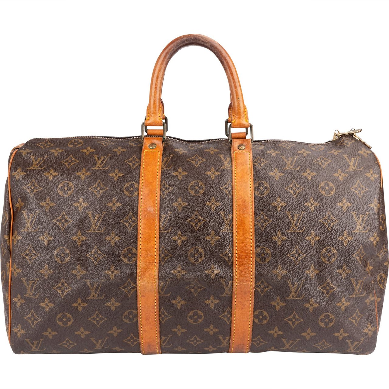 Louis Vuitton Louis Vuitton Monogram Canvas Keepall 45 Travel Bag Bruin