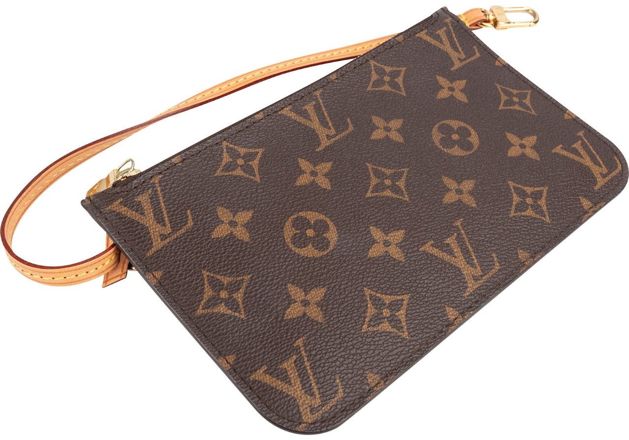 Louis Vuitton Louis Vuitton Monogram Canvas Neverfull PM Pochette Accessoires Clutch Bruin