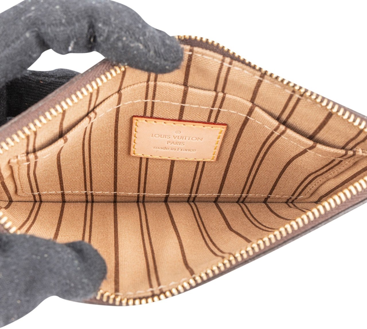 Louis Vuitton Louis Vuitton Monogram Canvas Neverfull PM Pochette Accessoires Clutch Bruin