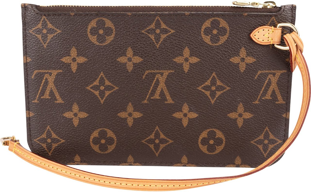 Louis Vuitton Louis Vuitton Monogram Canvas Neverfull PM Pochette Accessoires Clutch Bruin