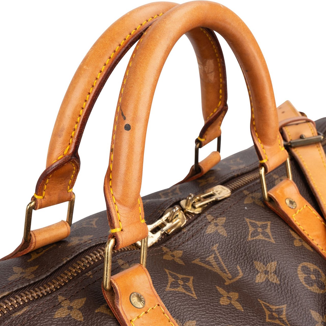 Louis Vuitton Louis Vuitton Monogram Canvas Keepall 60 Bandoulière Travel Bag Bruin