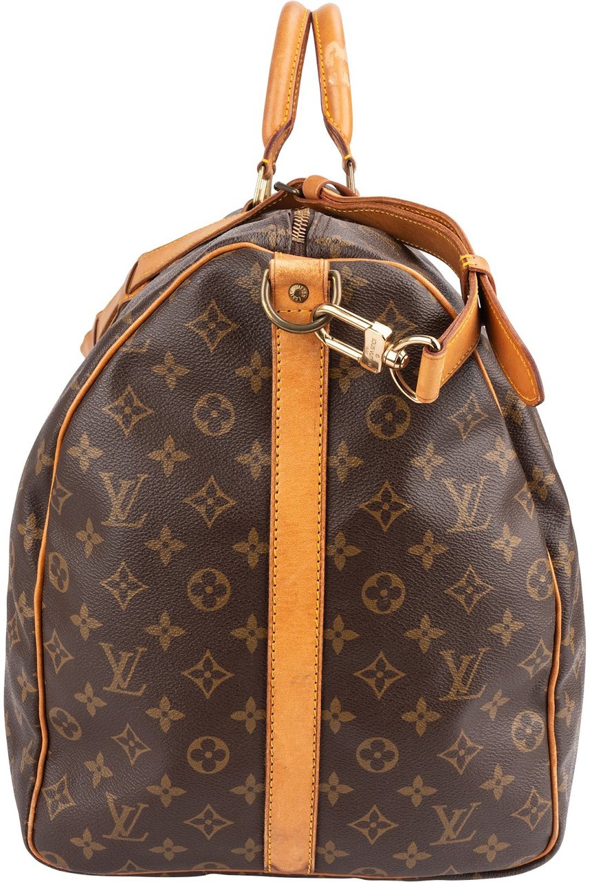 Louis Vuitton Louis Vuitton Monogram Canvas Keepall 60 Bandoulière Travel Bag Bruin