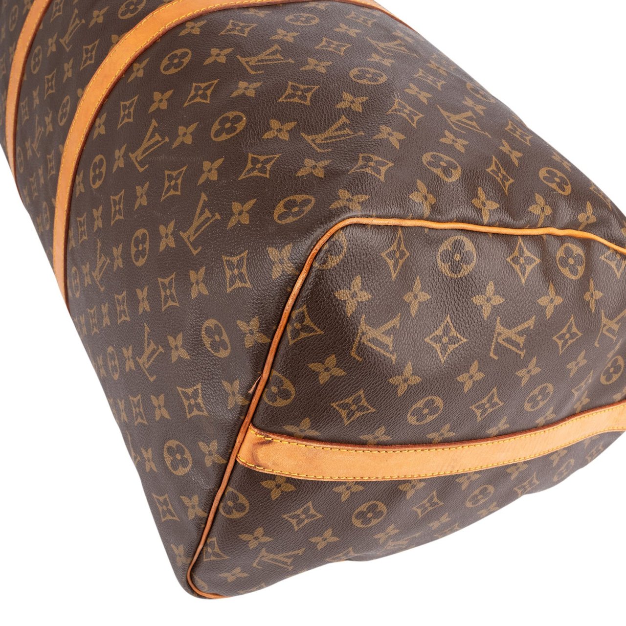 Louis Vuitton Louis Vuitton Monogram Canvas Keepall 60 Bandoulière Travel Bag Bruin