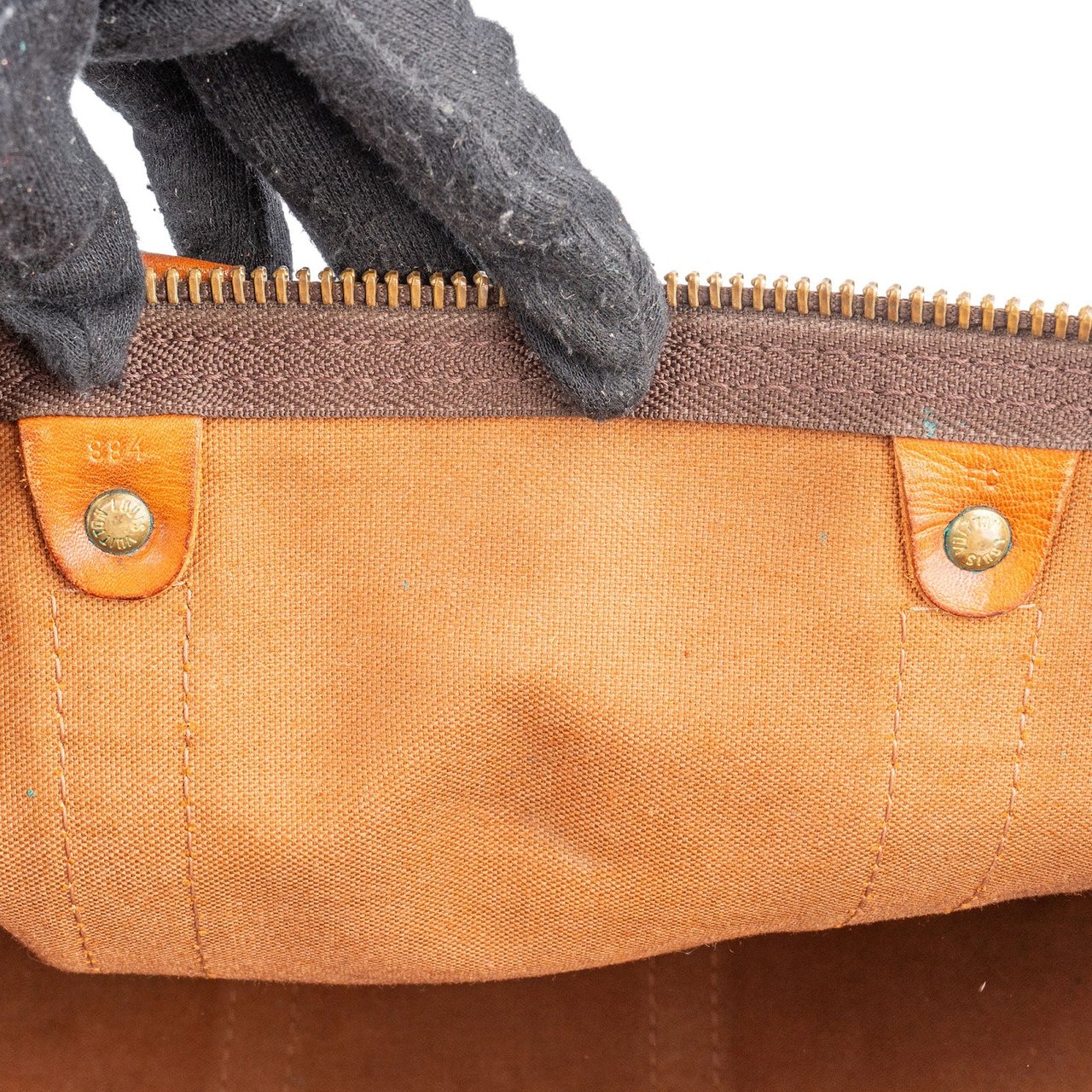 Louis Vuitton Monogram Canvas Keepall 45 Bandoulière Travel Bag Bruin